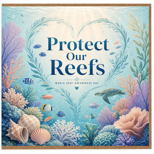 Birthday Card, Protect Our Reefs Card