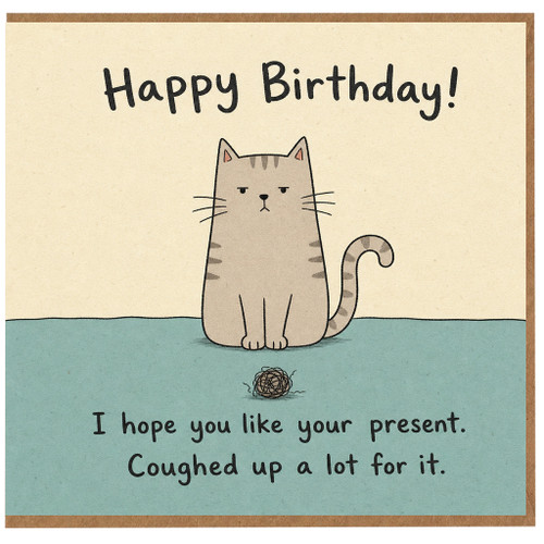 Birthday Card, with Grumpy Cat Pun
