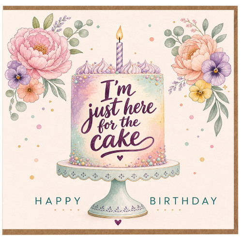 Birthday Card, Funny Cake Lover Birthday Card