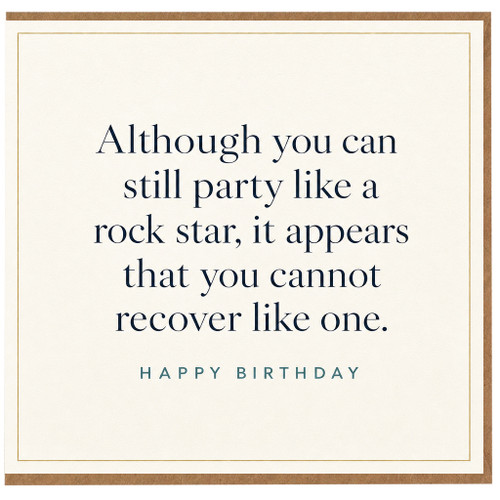 Birthday Card, Happy Birthday Rock Star Card