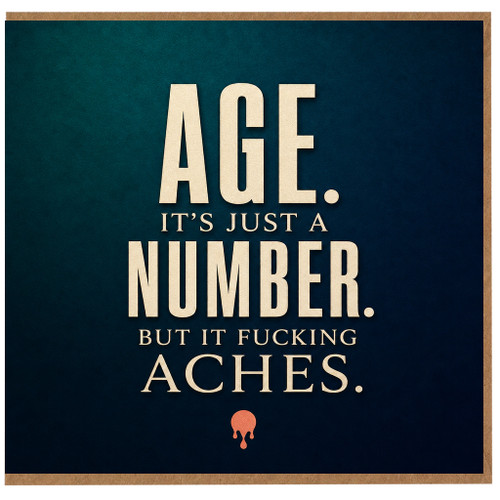 Birthday Card, Age It’s Just a Number Card