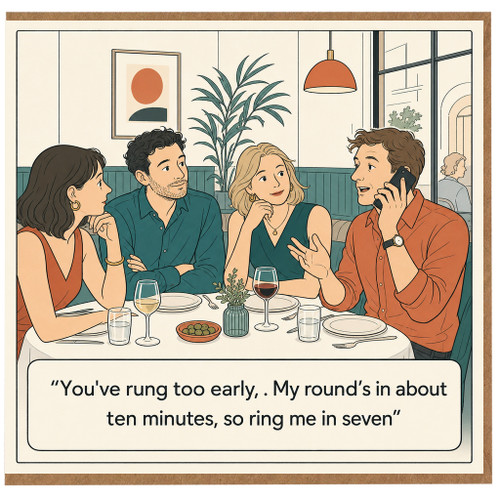 Birthday Card, You've Rung Too Early Humorous Card