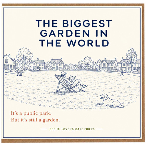 Birthday Card, The Biggest Garden in the World Humorous Garden Card