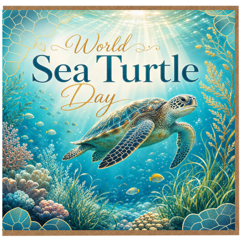 Birthday Card, Ocean Wildlife Greeting Card