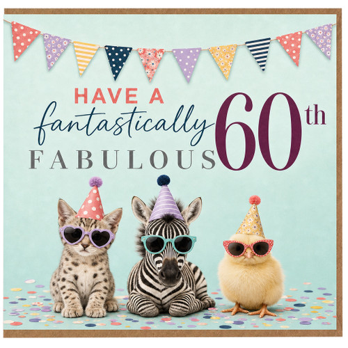 60th Birthday Card, Have a Fantastically Fabulous 60th Birthday Card