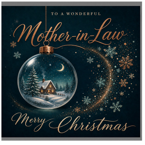 Mother - in - Law Merry Christmas Card