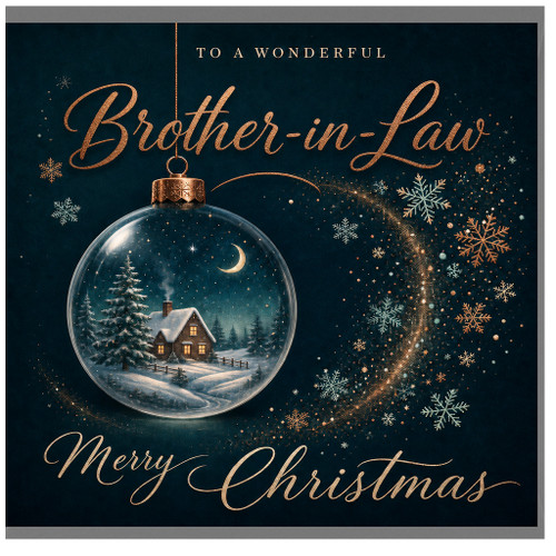 Brother - in - Law Christmas Card, Merry Christmas Brother - in - Law Card