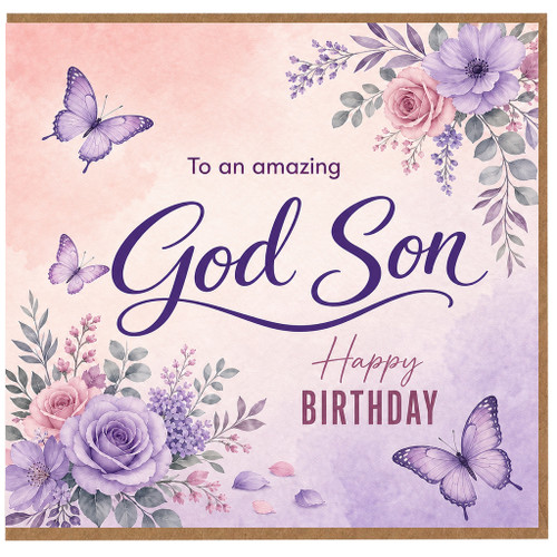 God Son Birthday Card
