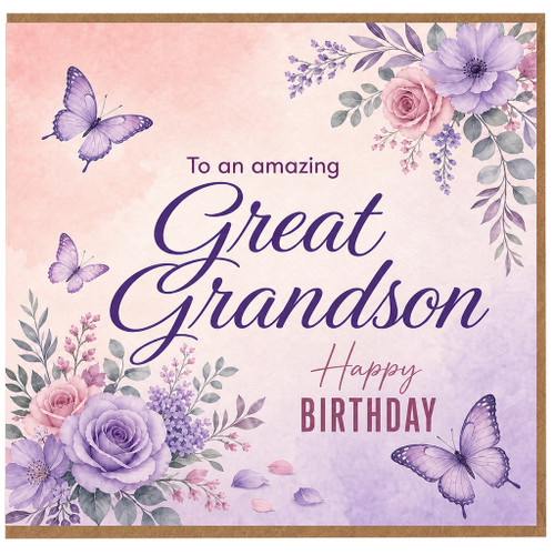 Great Grandson Birthday Card, To an Amazing Great Grandson Happy Birthday Card