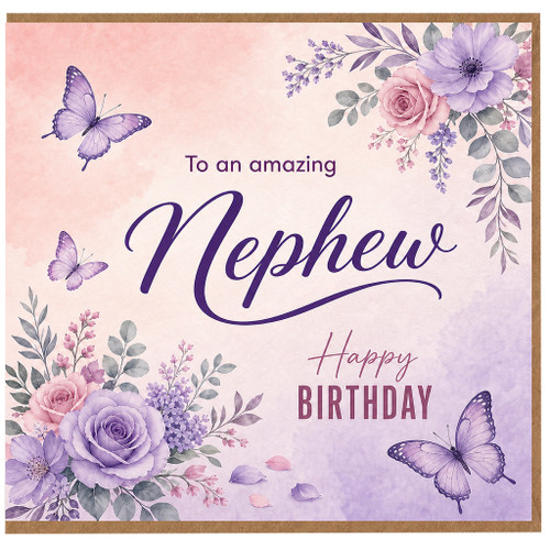 Nephew Birthday Card, To an Amazing Nephew Happy Birthday Card