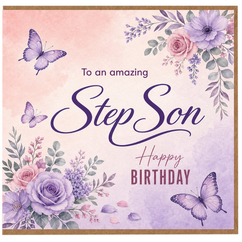 Step Son Birthday Card, To an Amazing Step Son Happy Birthday Card