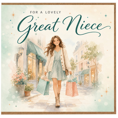 Great Niece Card, Lovely Great Niece Greeting Card