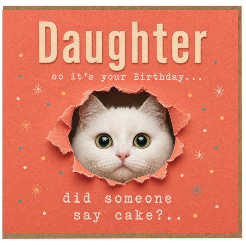 Birthday Card, Funny Cat Birthday Card