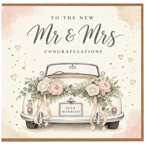 Birthday Card, Mr & Mrs Congratulations Wedding Card