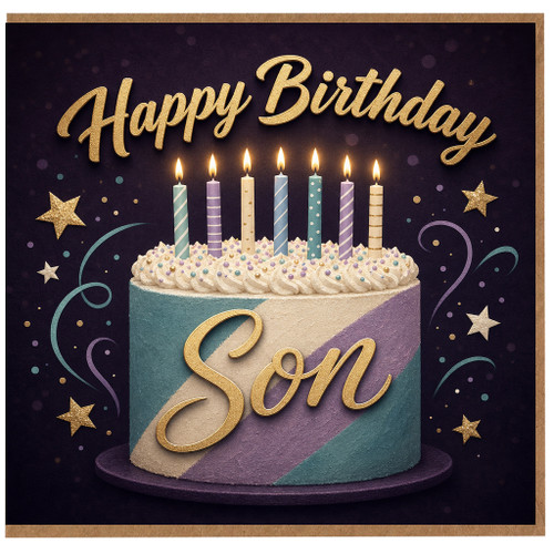 Birthday Card, Happy Birthday Card, Birthday Cake Design