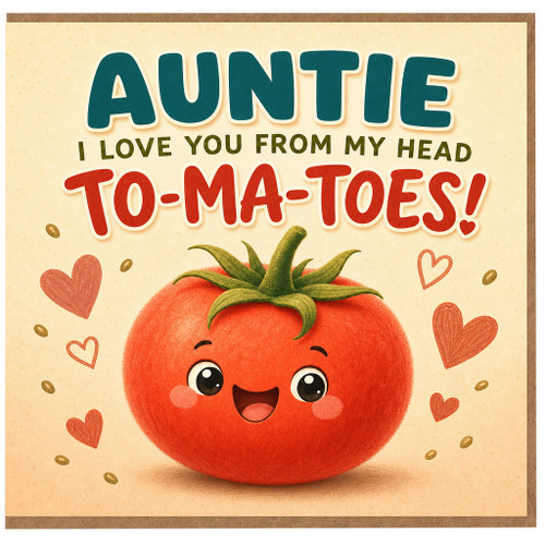 Birthday Card, Cute Tomato Pun Card