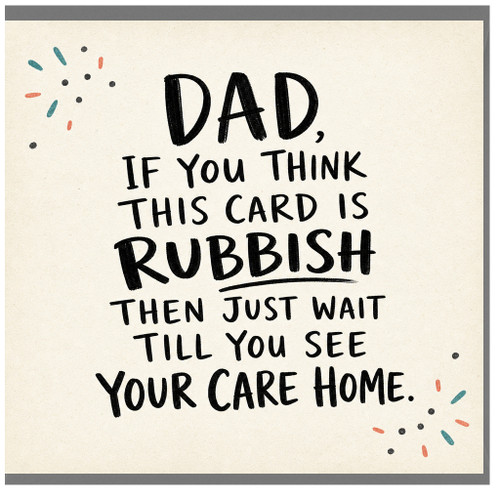 Birthday Card, Funny Care Home Card