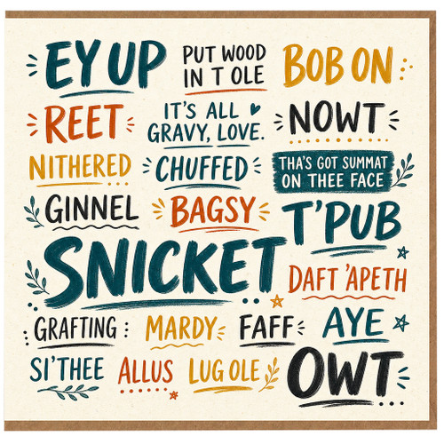Birthday Card, Funny Scottish Slang Greeting Card