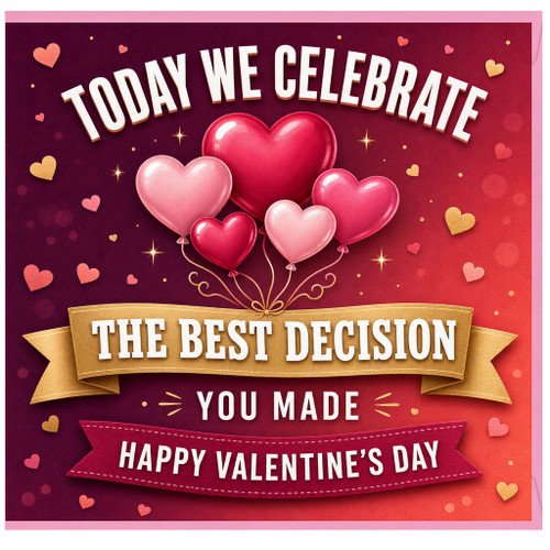 Birthday Card, Romantic Happy Valentine’s Day Card