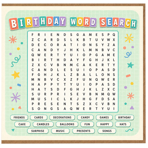 Birthday Card, Fun Birthday Puzzle Greeting Card