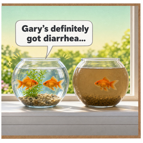 Birthday Card, Gary’s Definitely Got Diarrhea Humorous Card