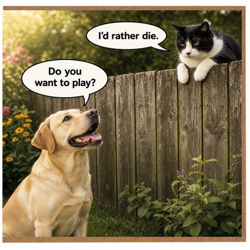 Birthday Card, Funny Cat Card