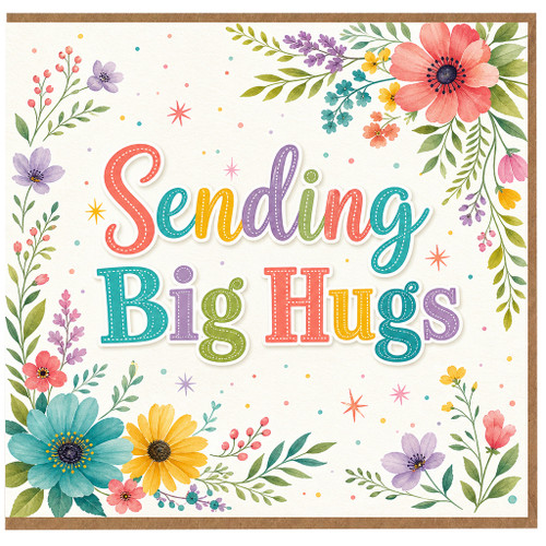 Birthday Card, Floral Thinking of You Card