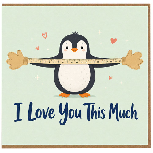 Birthday Card, Cute Penguin Love Card