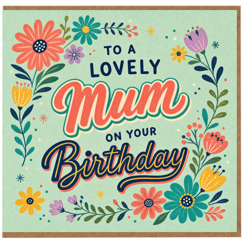Birthday Card, To a Lovely on Your Birthday Floral Card