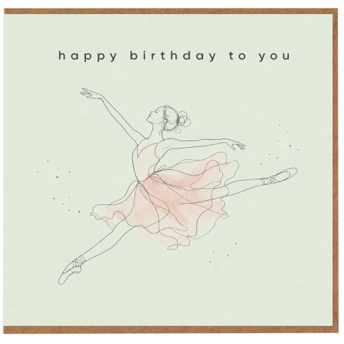 Birthday Card, Ballerina Happy Birthday to You Card