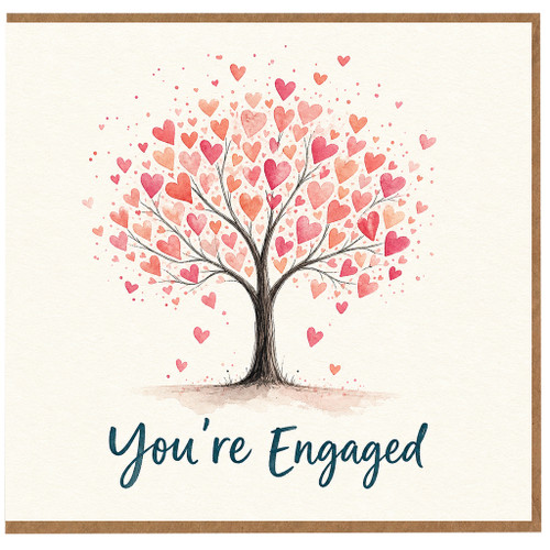 Birthday Card, You're Engaged Card