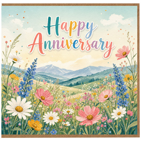 Birthday Card, Floral Watercolour Greeting Card