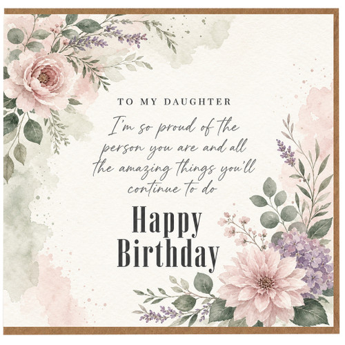 Birthday Card, To My Floral Birthday Card