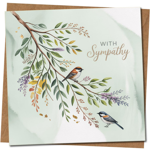 With Sympathy Card - Beautiful thinking of you Card