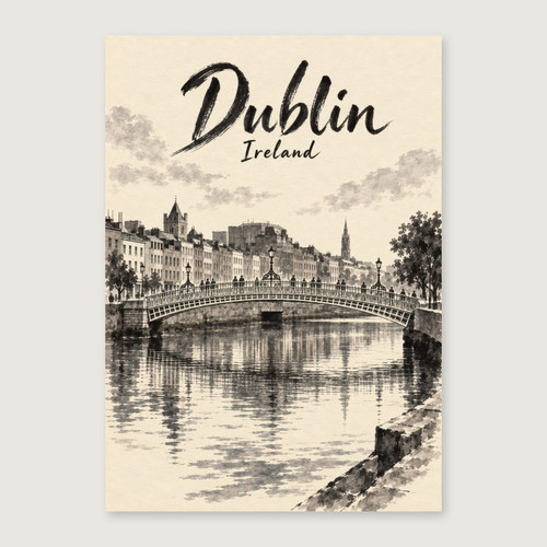 Complete unframed print; exact finished-paper ratio, digital studio view
