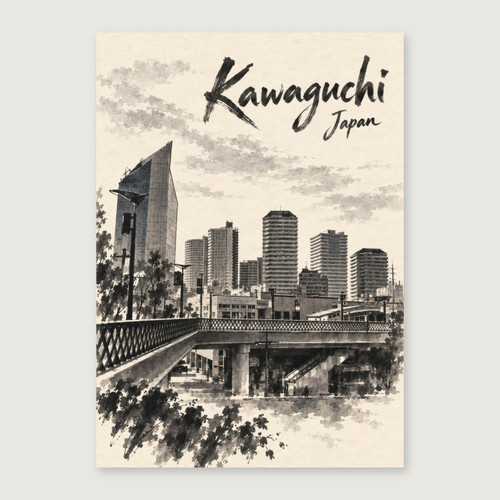 Complete unframed print; exact finished-paper ratio, digital studio view