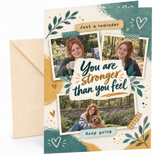 Completed card with Cream envelope