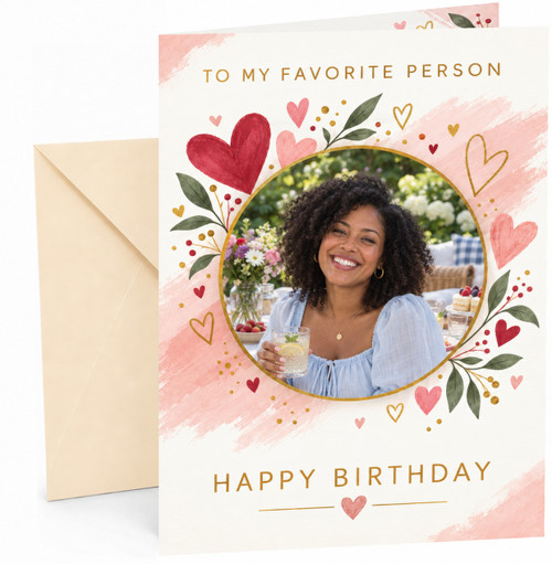 Completed card with Cream envelope