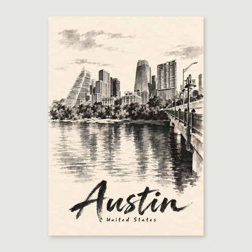 Complete unframed print; exact finished-paper ratio, digital studio view