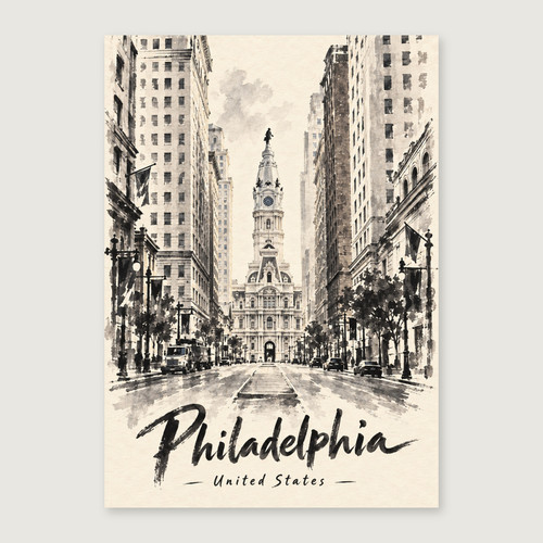 Complete unframed print; exact finished-paper ratio, digital studio view