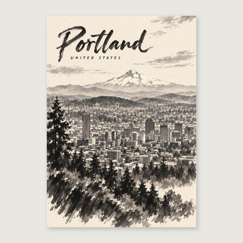 Complete unframed print; exact finished-paper ratio, digital studio view