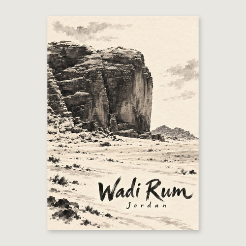 Complete unframed print; exact finished-paper ratio, digital studio view