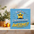 Nephew Birthday Card - Congratulations Another Year More Awesome - Fun Star Design, Blue Square Greeting Card, 145mm x 145mm, Includes Kraft Envelope