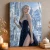 Ice Queen Fantasy Art Print with Crystal Palace - matte canvas - independent room