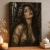 Dryad Fantasy Art Print - Flowering Forest Portrait - matte canvas - independent room