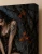 Pumpkin Witch Art Print - Glowing Jack-o'-Lantern Fantasy - matte canvas - exact closeup