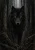 Black Wolf Forest Art Print - Nocturnal Watcher - matte canvas - clean face