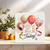 21st Birthday Card - Balloons & Confetti Design, 145mm x 145mm Square Greeting Card with Kraft Envelope, Blank Inside, 21 Today Celebration Card for Him or Her