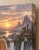 Fantasy Woman Waterfall Art Print - Sunset Valley Art - matte canvas - exact closeup