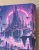 Cyberpunk fantasy woman Art Print - Neon motorcycle city art - matte canvas - exact closeup